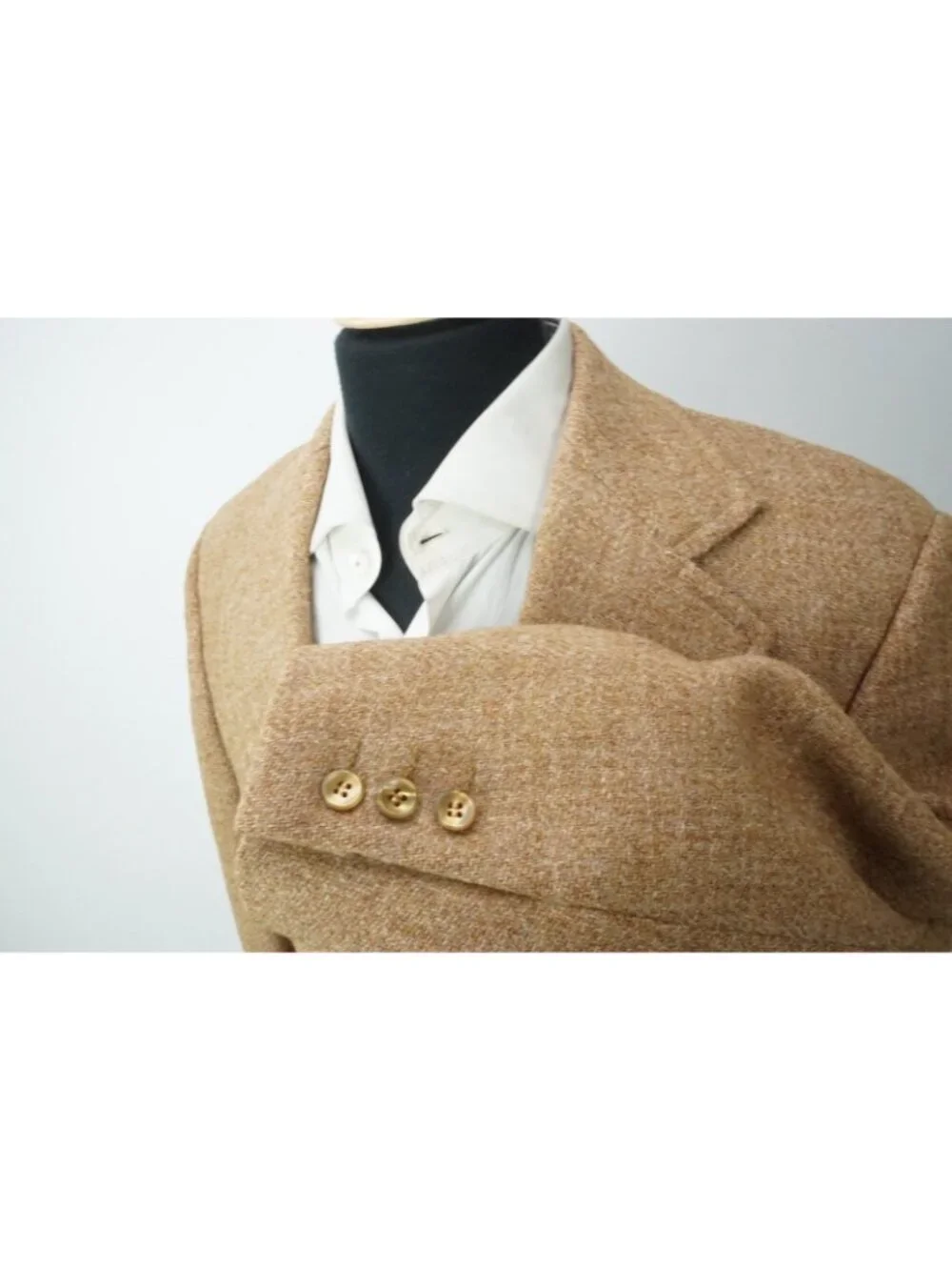 Harris Tweed 1975 Custom Brown Woven Sport Coat Jacket Sz 38R - Picture 4 of 8